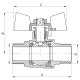 Кран кульовий Koer 1" ШШМ (KR.219) (KR0159)