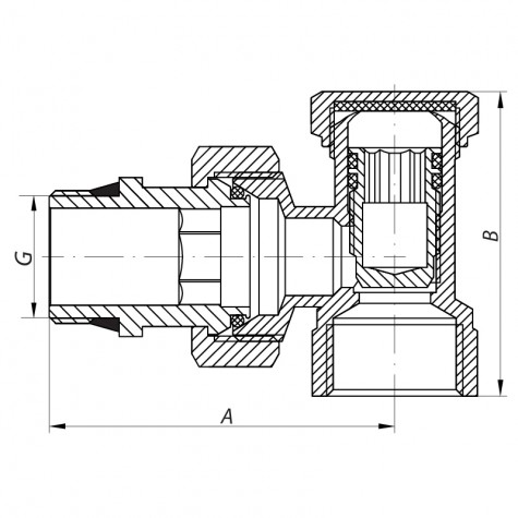 Вентиль кутовий 1/2x1/2 "антіпротічка" Koer KR.902-Gi (KR0174) Вентиль кутовий 1/2x1/2 "антіпротічка" Koer KR.902-Gi (KR0174)