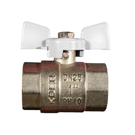 Кран кульовий Koer 1" ГГМ (KR.217.W) білий (KR0180) Кран кульовий Koer 1" ГГМ (KR.217.W) білий (KR0180)