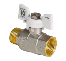 Кран кульовий KOER 1/2" ГШМ (KR.218.W) білий (KR0182)