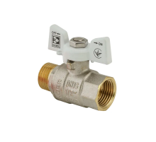 Кран кульовий KOER 1/2" ГШМ (KR.218.W) білий (KR0182)