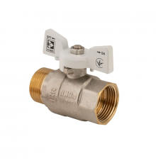 Кран кульовий Koer 1" ГШМ (KR.218.W) білий (KR0184)