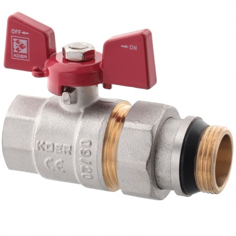 Кран з американкою 3/4" "антіпротечка" (Koer KR.227-Gi) (KR0191) Кран з американкою 3/4" "антіпротечка" (Koer KR.227-Gi) (KR0191)