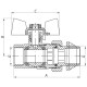 Кран с американкой 3/4" "антипротечка"(Koer KR.227.W-Gi) белый (KR0192)