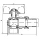 Кран с американкой 3/4" "антипротечка"(Koer KR.228-Gi) угловой (KR0194)
