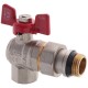 Кран с американкой 1/2" "антипротечка"(Koer KR.228-Gi) угловой (KR0196)