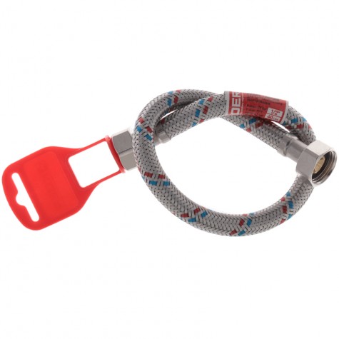 Гибкий шланг для подключения воды гайка 1/2'' - гайка 1/2'' (40 см) Koer (JP0253) Гибкий шланг для подключения воды гайка 1/2'' - гайка 1/2'' (40 см) Koer (JP0253)