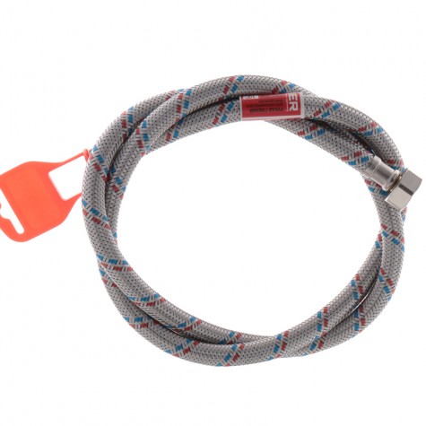 Гибкий шланг для подключения воды гайка 1/2'' - гайка 1/2'' (120 см) Koer (JP0258) Гибкий шланг для подключения воды гайка 1/2'' - гайка 1/2'' (120 см) Koer (JP0258)