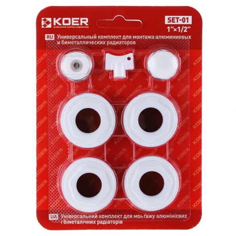 Комплект радиатора 1/2" Koer SET-03 (без креплений) (JP1561)