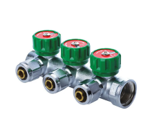 Колектор вентильний з фитингом Koer KR.1121-3 3/4"x3 ways (KR2651)