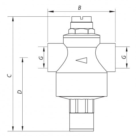 Редуктор тиску Koer KR.1251 1 '' (KR2662) Редуктор тиску Koer KR.1251 1 '' (KR2662)