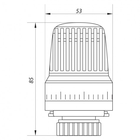 Термоголовка для радіатора M30x1.5 Koer KR.1330 (KR2676) Термоголовка для радіатора M30x1.5 Koer KR.1330 (KR2676)