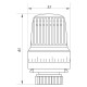 Термоголовка для радіатора M30x1.5 Koer KR.1330 (KR2676)