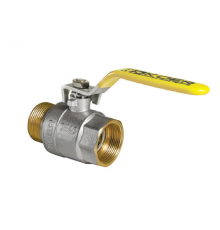 Кран шаровой KOER KR.215.G – 2" FM ГШВ YELLOW, ручка "рычаг" желтая (KR2716)