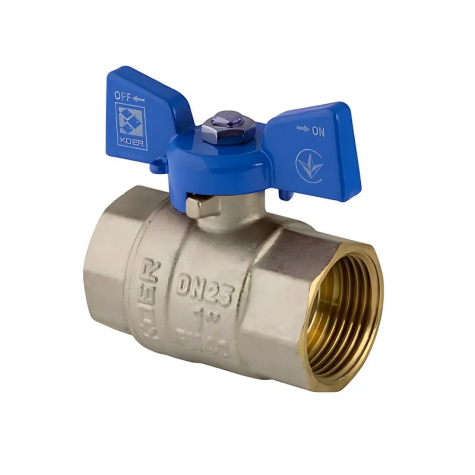 Кран кульовий Koer 1" ГГМ (KR.217.B) синій (KR2718)