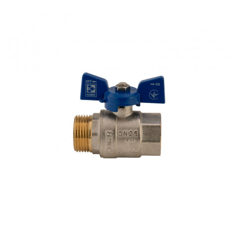 Кран кульовий Koer 1" ГШМ (KR.218.B) синій (KR2721)