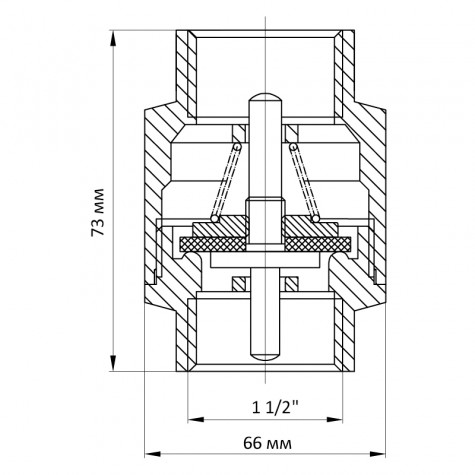 Клапан зворотний NEW 1-1/2" (Koer KR.172) (KR2803)