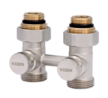 Вузол нижнього підключення радіатора прямий 3/4'' (комплект) Koer KR.1131 (KR2815)