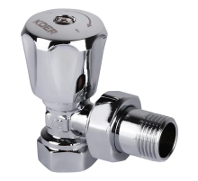Вентиль радіаторний кутовий (хромований) 1/2x1/2 (Koer KR.901.CHR) (KR2819)