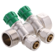 Коллектор вентильный с фитингом Koer KR.1124-2 1x2 ways (KR2832)