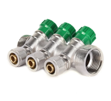 Колектор вентильний з фитингом Koer KR.1124-3 1"x3 ways (KR2833)