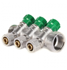 Коллектор вентильный с фитингом Koer KR.1124-3 1x3 ways (KR2833)