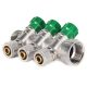 Коллектор вентильный с фитингом Koer KR.1124-3 1x3 ways (KR2833)