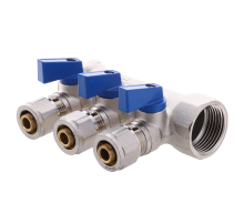 Коллектор с шаровыми кранами и фитингом Koer KR.1126-3 1"x3 ways (KR2839)