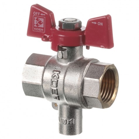 Кран ГГБ для підключення датчика температури Koer KR.230 - 1/2" (KR3067) Кран ГГБ для підключення датчика температури Koer KR.230 - 1/2" (KR3067)