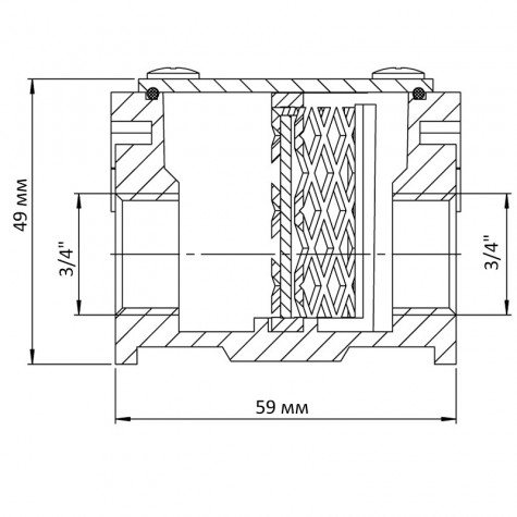 Фільтр газовий 3/4" Koer KG.F01.A (KR3104)