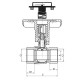 Кран шаровый с пластиковой ручкой и термометром Koer KR.240 – 3/4" ГГ (KR3118)