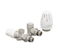 Комплект для підключення радіатора Koer SET-16 - 1/2"x3/4" (осьовий) з термоголовкою ЗЗ (KR3179)