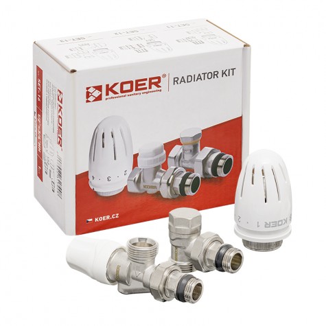 Комплект для підключення радіатора Koer SET-16 - 1/2"x3/4" (осьовий) з термоголовкою ЗЗ (KR3179) Комплект для підключення радіатора Koer SET-16 - 1/2"x3/4" (осьовий) з термоголовкою ЗЗ (KR3179)