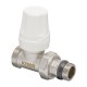 Комплект для подключения радиатора Koer SET-15 – 1/2"x3/4" (прямой) с термоголовкой ЗЗ (KR3180)