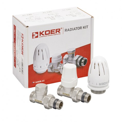 Комплект для подключения радиатора Koer SET-15 – 1/2"x3/4" (прямой) с термоголовкой ЗЗ (KR3180) Комплект для подключения радиатора Koer SET-15 – 1/2"x3/4" (прямой) с термоголовкой ЗЗ (KR3180)