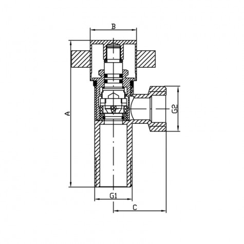Кран Koer KR.519 - 1/2x1/2 (KR3212)
