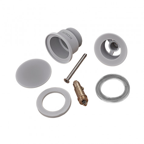 Донний клапан для раковини універсальний (з/без переливу) Koer PW-01-03 автоматичний (Click-Clack)