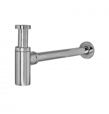 Сифон для раковини Koer BT-01-01 без випуску (під донний клапан) без ревізії (Колір хром) 1 1/4'' (