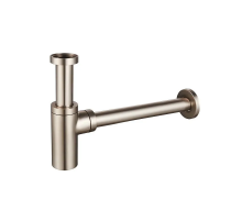 Сифон для раковини Koer BT-01-02 без випуску (під донний клапан) без ревізії SS COLOR 1 1/4'' (KR34