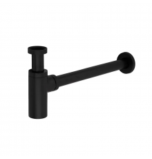 Сифон для раковини Koer BT-01-05 без випуску (під донний клапан) без ревізії (Колір чорний) 1 1/4''