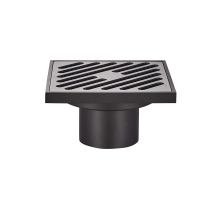 Душовий трап Koer FD10-100x100-180-Black (пряме відведення) (Чорний) (KR3414)