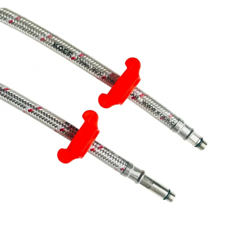 Гибкий подвод в силиконовой оболочке (пара) Koer KH-02-F1/2&xt10-500