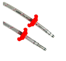 Гибкий подвод Koer KH-02-F1/2"xM10-1000 в силиконовой оболочке (пара) (KR3534)