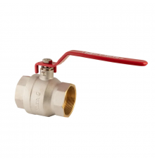 Кран кульовий Koer KR.214 - 2-1/2" FF ГГР (ручка "важіль" червона) (KR4950)