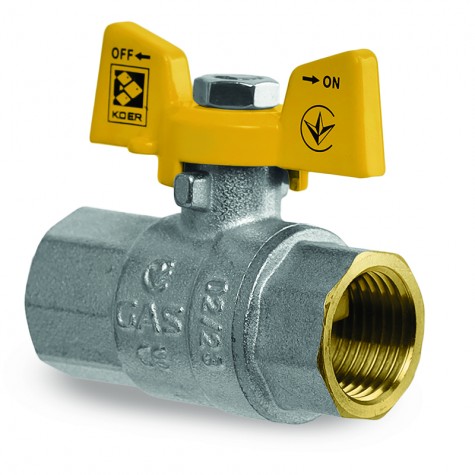 Кран шаровой Koer KG.207 – 3/4" FF ГГМ (газ) (KR4959)