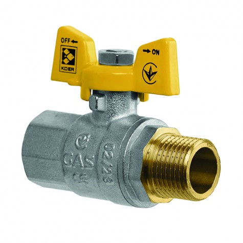 Кран шаровой Koer KG.208 – 1/2" FM ГШМ (газ) (KR4963) Кран шаровой Koer KG.208 – 1/2" FM ГШМ (газ) (KR4963)