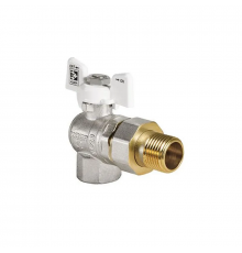 Кран з американкою кутовий Koer KR.228.W - 1" White (KR5105)