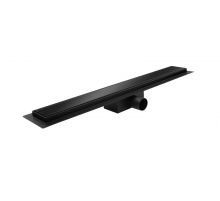 Душевой трап из нержавеющей стали Koer FD08-70x600-GLASS Black 70x600мм из стекла. панелью (KR5140)