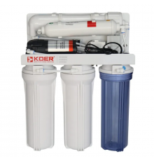 Система зворотного осмосу KOER KV-91 5 ступенів + помпа, мембрана 75 галон (KR5327)