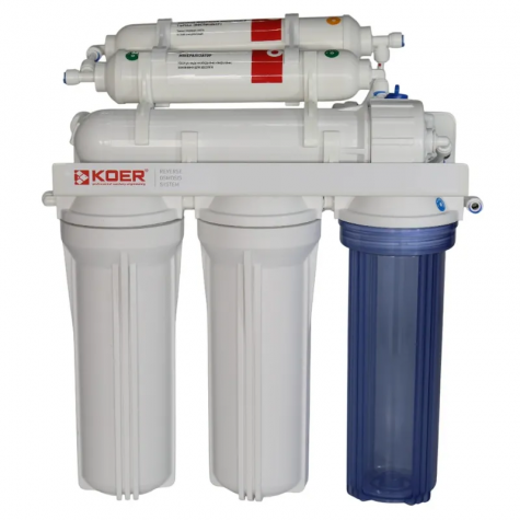 Система зворотного осмосу з мінералізатором KOER KV-92 6 ступенів, мембрана 75 галон (KR5328)